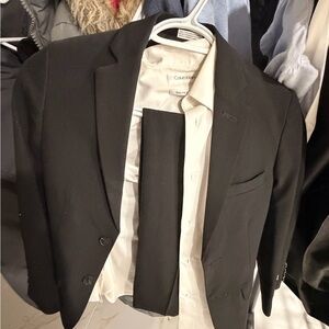 Calvin Klein Black Men's Two-Button Blazer